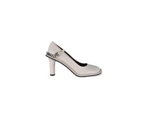 Stella McCartney - Ryder Falabella Chain Heels - - Shoes - Donna - Bianco - 37 1/2 EU