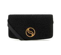 Stella McCartney - S-Wave Crystal Hotfix Wallet on Strap - - Bags - Donna - Nero - ONE SIZE