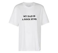 Stella McCartney - T-shirt My Dad Is A Rockstar Boyfriend - - Tops - Donna - Bianco - XS