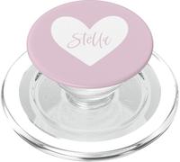 Stella Nome Cuore Amore Donna Ragazza Amica Personalizzato Rosa PopSockets PopGrip per MagSafe