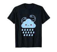 Stella Nuvola Felice Gocce di Pioggia Kawaii Maglietta