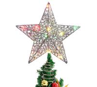 Stella Per Albero Di Natale Puntale Con Luci Topper Dell'albero Illuminato