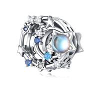 Stella - riempito Sky Beads Charm, 925 Argento Sterling Charm Bracciale Accessorio, Compatibile con Braccialetto Pandora Neckalce