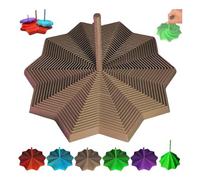 Stella sensoriale espansa con stampa 3D, esagonale frattale espandibile con manico, design a spirale vorticosa a nido d'ape, esagonale frattale per adulti, perfetto per Natale, regali di compleanno