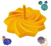 Stella Sensoriale Espansa Stampata in 3d con Manico, Stella Rotante Colorata a Spirale Esagonale Frattale Fidget per Adulti, Ideale per Scrivania da Ufficio, Natale e Compleanno(B#,Small)