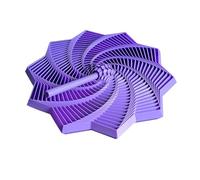 Stella sensoriale espansa stampata in 3D, fidget frattale con fiocco di neve con manici, giocattoli esagonali stampati in 3D, strumento espandibile per alleviare lo stress e decompressione a spirale