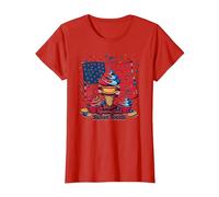Stella Spangled Dolce Dente Maglietta, Donna, Rosso, M