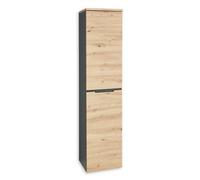 Stella Trading 19602003 Memphis-Armadietto per Ufficio Moderno Effetto Quercia, Legno, Rovere Artisan/Grafite, Aktenschrank 1