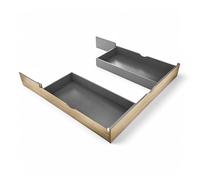 Stella Trading 2 cassettoni da letto adatti per il letto ASCHAU - ideali per ulteriore spazio - Cassetti da letto in effetto rovere Mauvella - Grafite - 184 x 25 x 181 cm (larghezza x altezza x