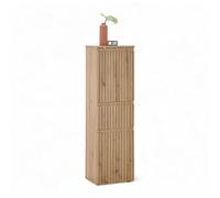 Stella Trading Austin-Cassettiera da Bagno, Effetto, Certificato FSC, con Molto Spazio, Legno ingegnerizzato, Rovere Artisan/Rovere Selvatico, 40 x 136 x 31 cm