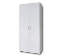 Stella Trading BASE, Armadio classico 2 Doors - 80 x 177 x 52 cm Bianco Singolo