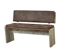Stella Trading Bonanza-Panca Vintage Effetto, Legno Driftwood