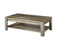 Stella Trading, Bonanza, Tavolino da salotto in stile vintage, effetto driftwood, di alta qualità, rétro, 130 x 40 x 65 cm (larghezza x altezza x profondità)