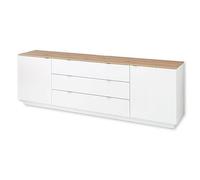 Stella Trading Core Bianco, Effetto Rovere artisano, Moderno Mobile con cassetti e Molto Spazio, Legno ingegnerizzato, TV-Sideboard 1
