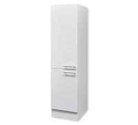 Stella Trading Eddy-Armadietto Moderno in Bianco Opaco, spazioso Armadio da Cucina con Molto Spazio, Legno ingegnerizzato, Vorratsschrank