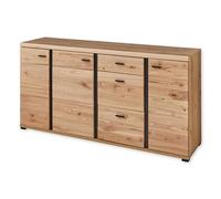 Stella Trading Sonos - Credenza con cassetti in legno anticato massiccio, effetto rovere antico certificato FSC - Comò moderno con ampio spazio - 173 x 86 x 42 cm (larghezza x altezza x profondità)