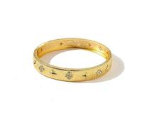 Stella & Zircone Pietra Bracciale Rigido - Alla Moda Gioielli/Accessorio da