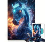 Stellar Phantom︰ Il Cavallo Cosmico Puzzle da 1000 Pezzi per Adolescenti Gioco Logico Facile Tempo Libero Taglio Perfetto Regalo di Compleanno 38x26cm