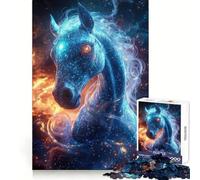 Stellar Phantom︰ Il Cavallo Cosmico Puzzle da 1000 Pezzi per Adulti Richiamo Miglioramento Antistress Taglio Preciso Babbo Natale Desiderio Scegli 38x52cm