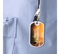 Stellasticker - Targhetta personalizzata per zaino scolastico e borse - Con nome e numero di telefono - Perfetta come portachiavi, valigie e borse da palestra - Design a scelta (Realistico)