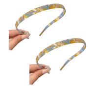 Stellaya Headband, Stellaya Curved Headband, Hair Band Designed for Eyewear Headbands, Hair Bands for Women's Hair, No Pressure, No Headache, Comfortable Headbands For Women (Blue & Yellow)