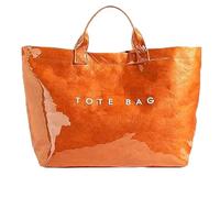 Stellaya Womens Letters Print Tote Bag,Stellaya Fashion Retro Tote Bag,PVC Large Kraft Paper for Women (Orange)