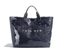 Stellayas Womens Letters Print Tote Bag,New Women's PVC Kraft Paper Tote Bag,Stellaya Fashion Retro Totes Bags (Navy Blue)