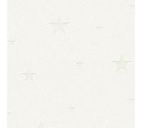 Si Illumina Al Buio Stars Carta da Parati Bianco - AS Creation 324401 Nuovo