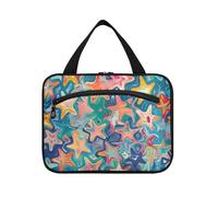 Stelle colorate Hanging Makeup Bag Grande Viaggio con gancio, Designer Kit di rasatura multifunzionale per le donne Viaggio Vacanza bolsas para maquillaje L