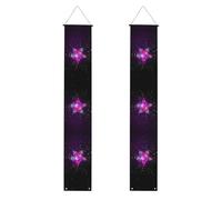 Stelle colorate Natale Halloween portico banner decorazione porta segno esterno interno festa decorazione