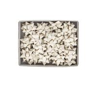 Stelle di nastro carta erba - 20 mm x diam. 9 cm - avorio - Brizzolari - conf. 3