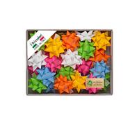 Stelle di nastro similpaper - 15 mm x diam. 6,5 cm - colori assortiti primavera