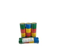 Stelle Filanti Colorate per Feste, Decorazioni in Carta, Rosso, Verde, Giallo e Blu, decorazione per Carnevale e Celebrazioni (4 Pezzi)