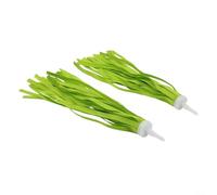 Stelle filanti per manubrio di bici, con nappe colorate, per bicicletta, scooter, bici da equilibrio, divertenti decorazioni in plastica, facili da installare, viola, rosa, nero, verde (verde)