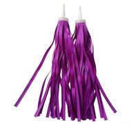 Stelle filanti per manubrio di bici per bambini, nappe vivaci per scooter e impugnature per bici senza equilibrio, facile da installare, vento per decorazione svolazzante, rosa (viola)