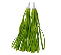 Stelle filanti per manubrio di biciclette e scooter, 25 cm, con nappe colorate in plastica, frangia, decorazione per bambini, bici da equilibrio e accessori da equitazione (verde)