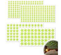 Stelle fluorescenti adesive soffitto 410 pezzi, stelline fluorescenti per cameretta e camera da letto, adesivi luminosi in PVC per creare cielo stellato,decorazioni fosforescenti per pareti e soffitto
