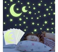 Stelle Fluorescenti Adesive Soffitto Adesivi, 318 Pezzi Parete Fluorescenti Adesivi Murali Bambini Decorazioni, Bambini Stickers Fluorescenti Stelle Luna Luminoso Decorazione per Soggiorno Camerett