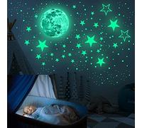 Stelle Glow In The Dark, 433Pcs Glow Stars Decalcomanie Glow Stars Adesivi da parete Soffitto Stelle Glow in the Dark per la decorazione della parete, Nursery Bedroom Living Room Decor (verde)
