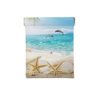Stelle marine Beach Sea Palms stampate, Spremere il portafoglio superiore da donna Borsa portaoggetti Piccola portamonete Portamonete