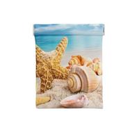 Stelle Marine E Conchiglie Sulla Spiaggia, Spremere il portafoglio superiore da donna Borsa portaoggetti Piccola portamonete Portamonete