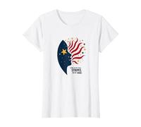 Stelle nei Miei Occhi, Strisce sulla mia Mente Maglietta, Donna, Bianco, XL