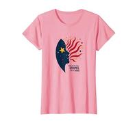 Stelle nei Miei Occhi, Strisce sulla mia Mente Maglietta, Donna, Rosa, 3XL