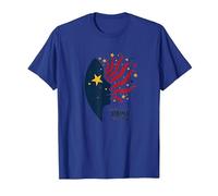 Stelle nei Miei Occhi, Strisce sulla mia Mente Maglietta, Uomo, Blu Reale, XL