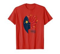 Stelle nei Miei Occhi, Strisce sulla mia Mente Maglietta, Uomo, Rosso, M
