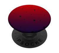 Stelle nere su rosso PopSockets PopGrip Adesivo
