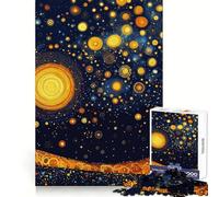 Stelle stellate nella notte Puzzle da 1000 pezzi per adolescenti Gioco di logica Antistress Taglio netto Lista dei desideri di Babbo Natale 38x52cm
