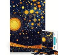 Stelle stellate nella notte Puzzle da 1000 pezzi per adolescenti Gioco di logica Antistress Taglio netto Lista dei desideri di Babbo Natale 38x52cm
