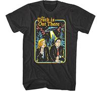Stellen The X Files Truth is out There Book Cover Men's T-Shirt Unisex Black Cotton Print Tee Shirts S