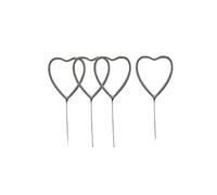 Stellina Cuore Scintillante 16cm, Decorazioni a Forma di Cuoreper Feste, Matrimoni, Anniversari, Amore, Love, misura 16 cm, candeline magiche scintillanti